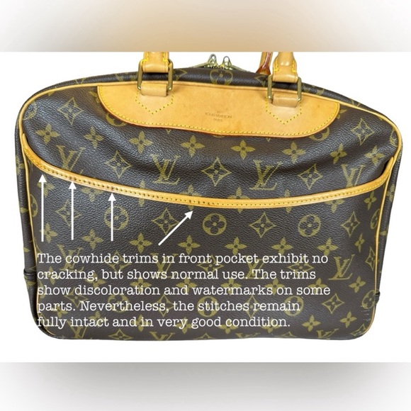 135 Louis Vuitton Monogram Deauville Handbag - Picture 5 of 16